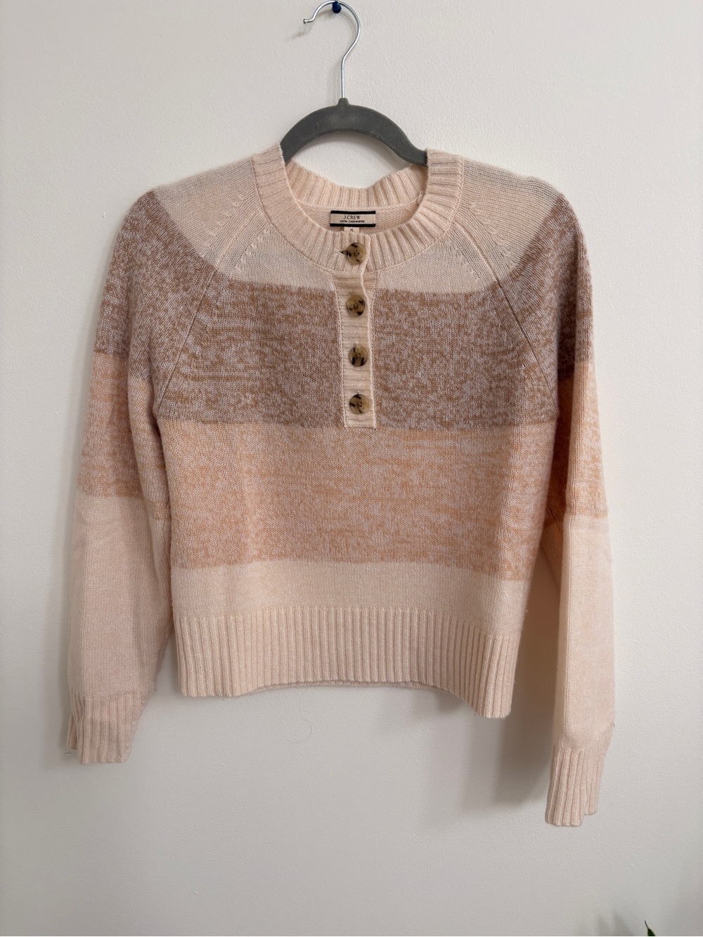 J. Crew Striped Cashmere Sweater